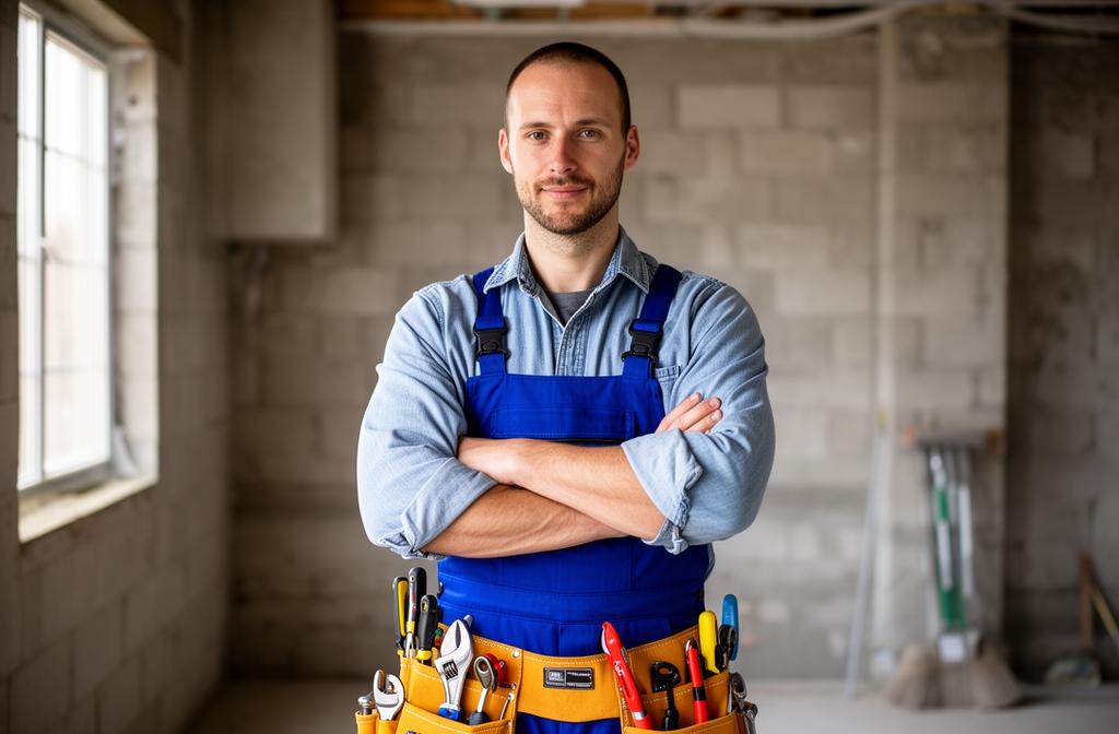 Professional plumber with tools — plumbing website design and SEO